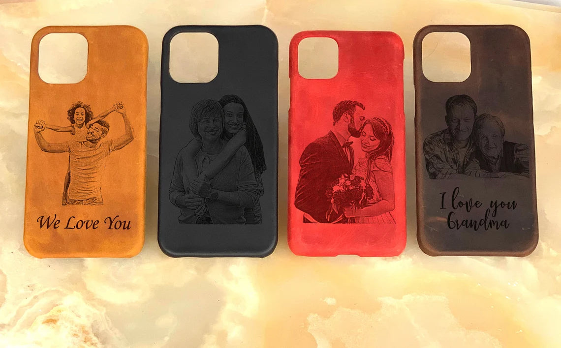 Bridesmaid Gifts, 12 Pro Max iPhone Case With Photo Personalized Leather Cover, iPhone 12/12 Pro/12 Pro Max/12 Mini/11 Pro/ 11 Pro Max Case