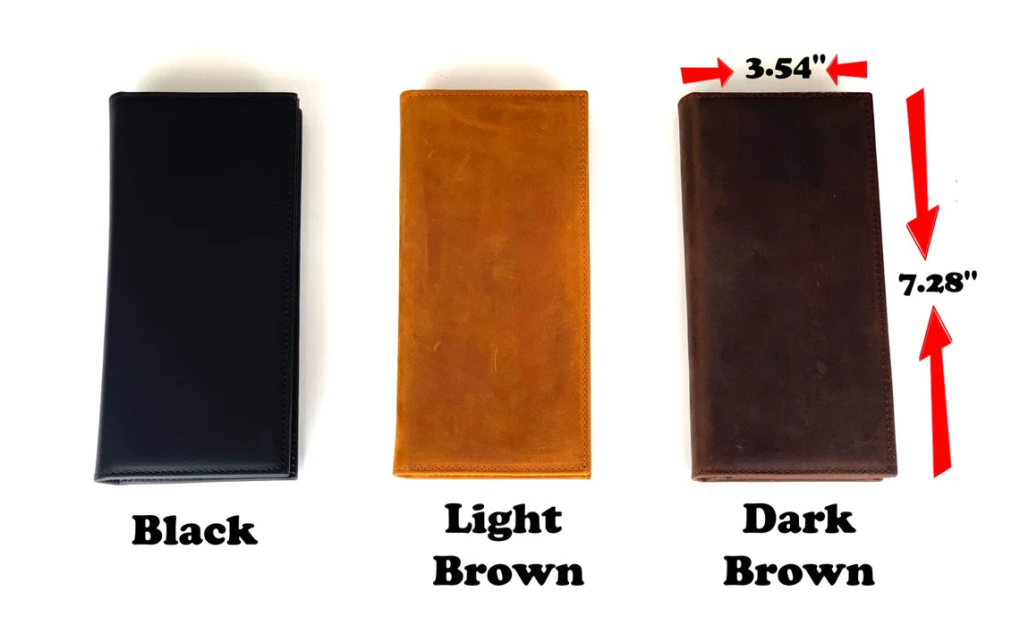 Custom Men's Wallet Personalized Photo Genuine Leather Wallet Clutch Bag, RFID Protected Engraved Men Long Wallet, LHL005