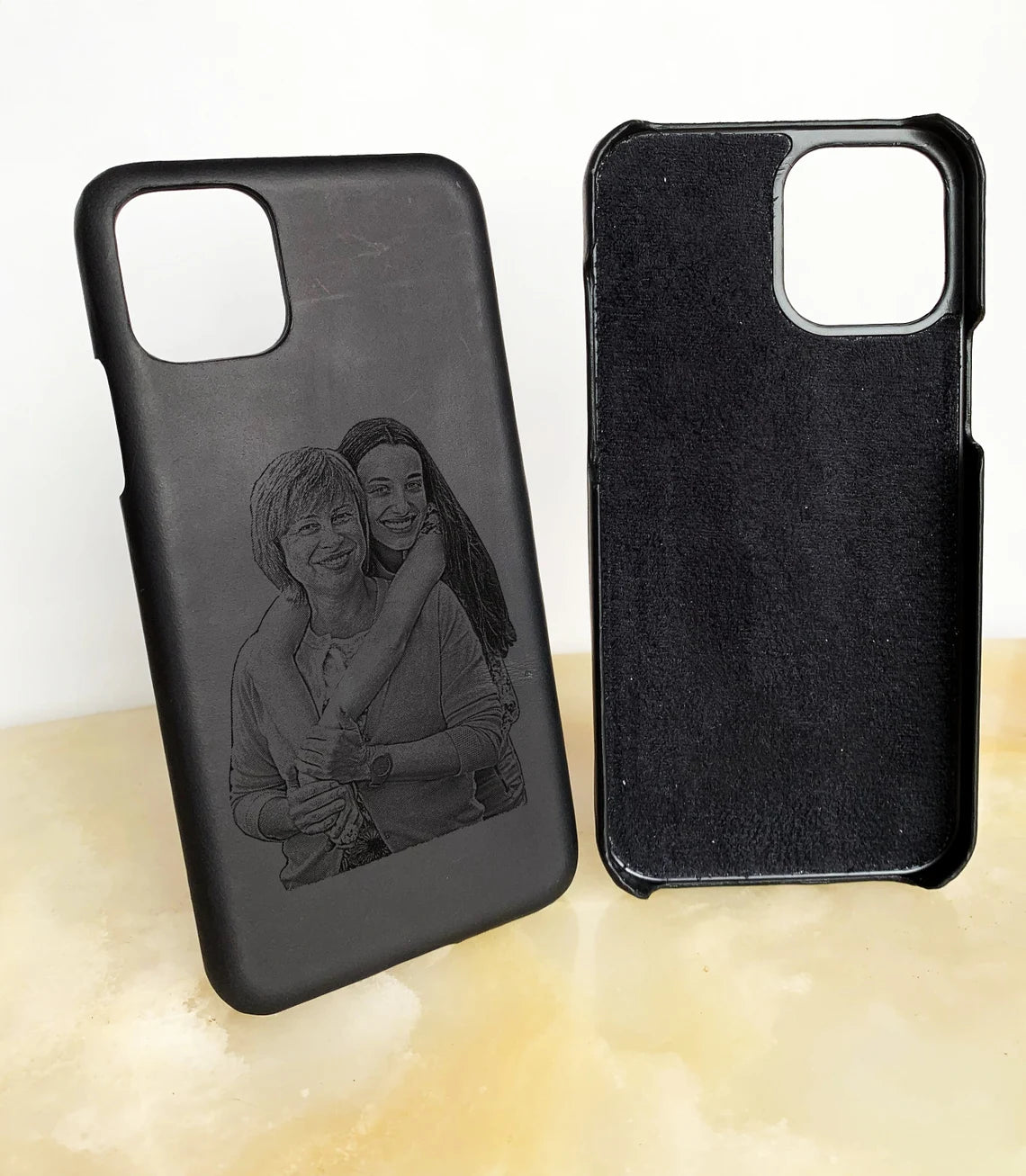 Bridesmaid Gifts, 12 Pro Max iPhone Case With Photo Personalized Leather Cover, iPhone 12/12 Pro/12 Pro Max/12 Mini/11 Pro/ 11 Pro Max Case