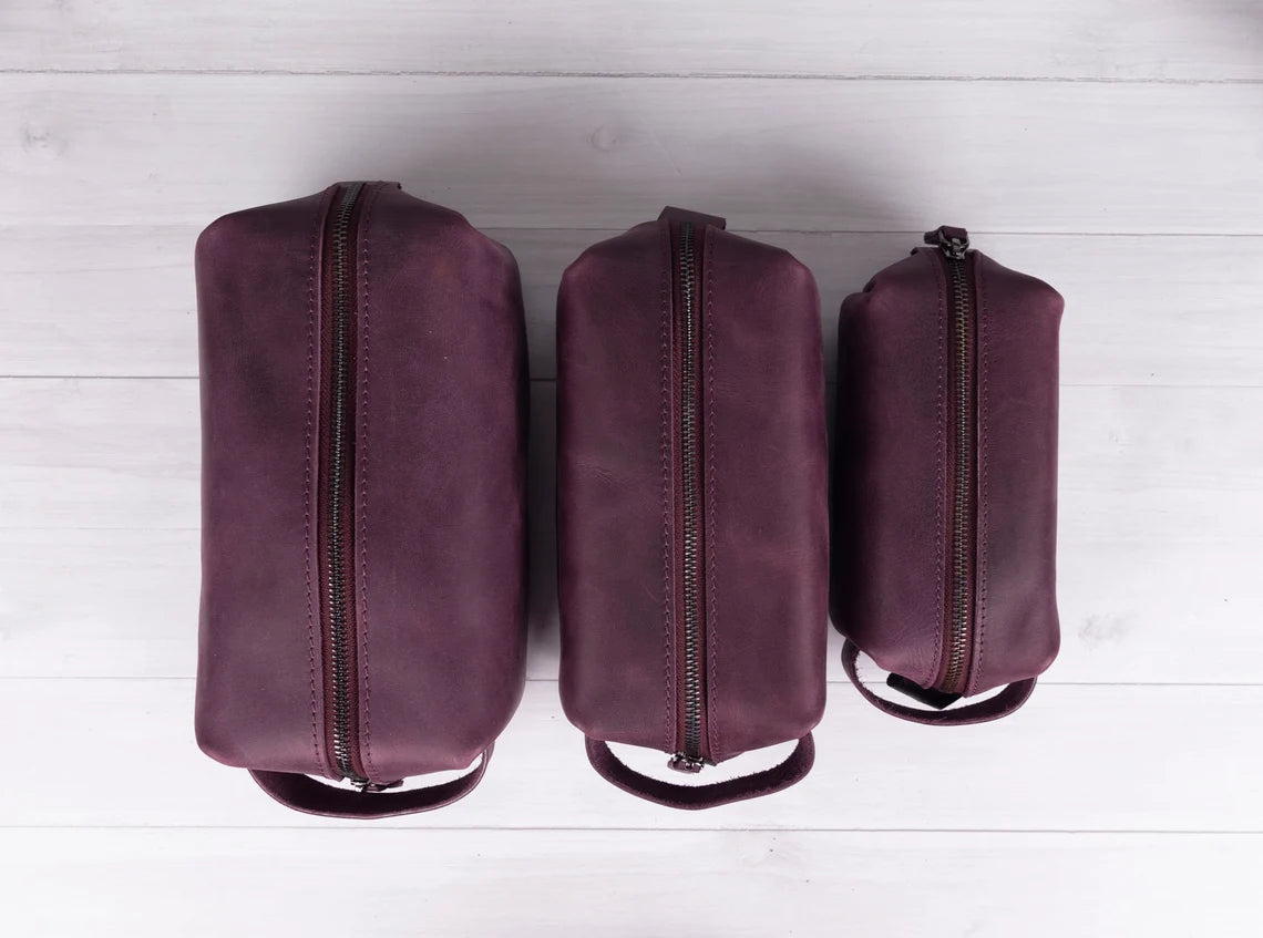 Personalized Mens Dopp Kit, Customized Toiletry Bag, LHG009