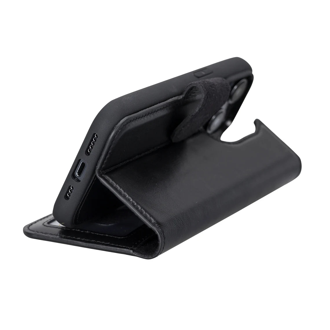 Custom iPhone 14 Pro Max Leather Case RFID PROTECTED Wallet Wireless Charging Case, Engraved 14 Plus Magnetic Case, Personalized 14 Pro Max