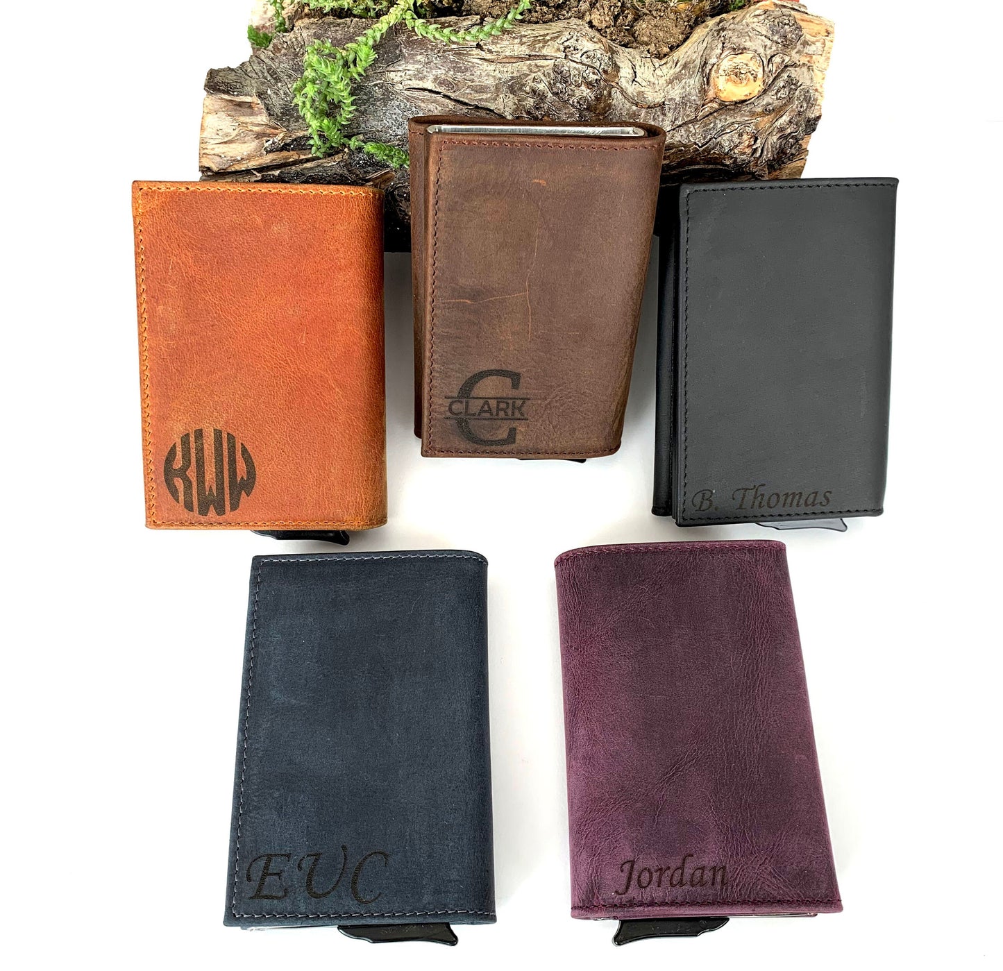 Custom Pop Up Card Wallet, Personalize Trifold Wallet, Leather Picture Photo Handwriting Wallet For Man, Removable Pop Up Credit Card Wallet