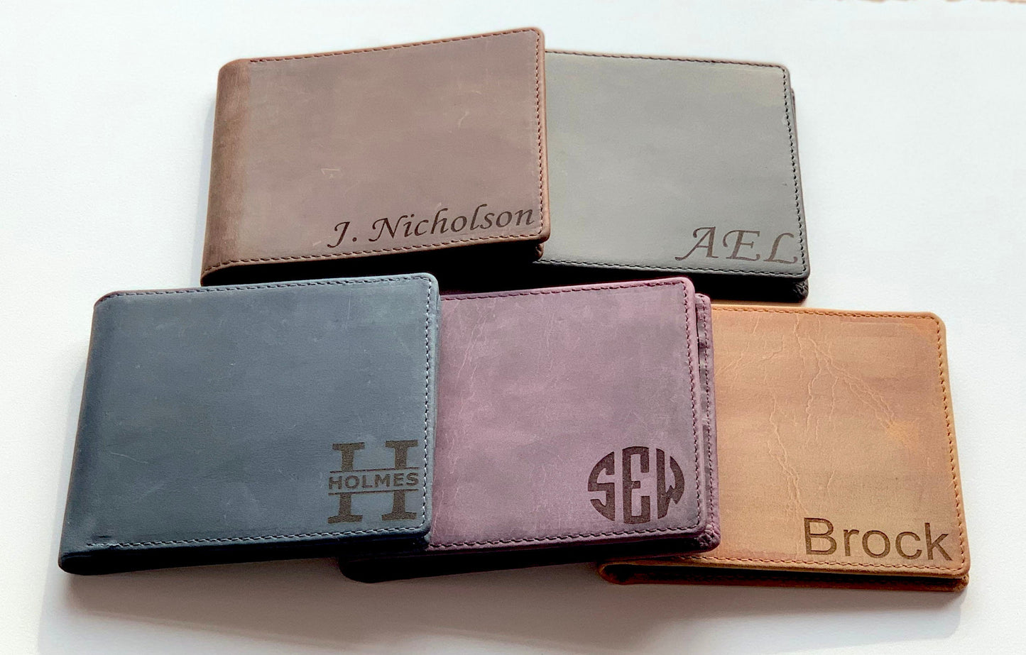 Genuine Leather Men's Wallet, RFID PROTECTED Custom Wallet, LHB003