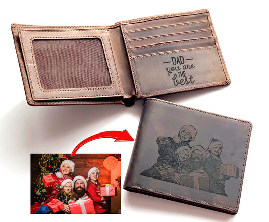 This Unique Genuine Leather Wallet makes a perfect gift for Christmas, Valentine's Day, Wedding, Anniversary, Birthday, Father's Day, Mother's Day or any Special Days.