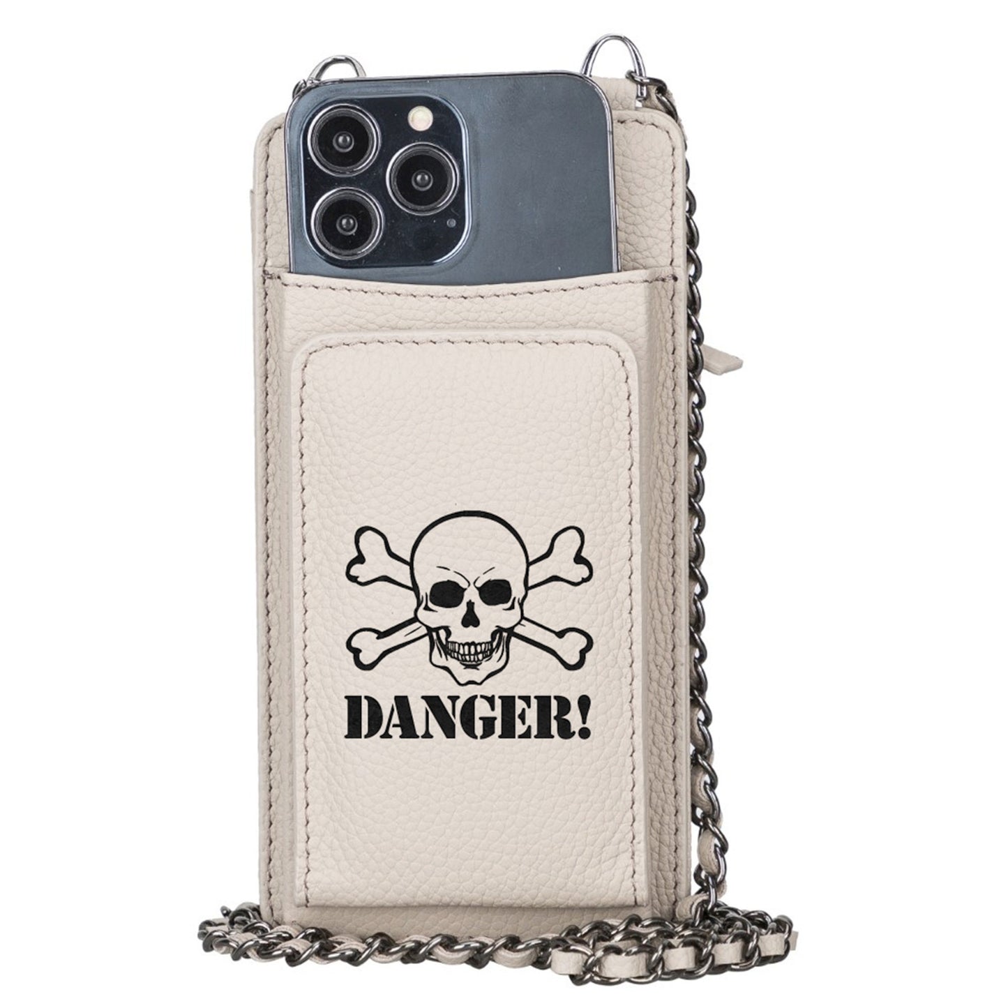 Personalized Mobile Phone Bag, Genuine Leather Crossbody Bags, RFID Protection, LHS0019