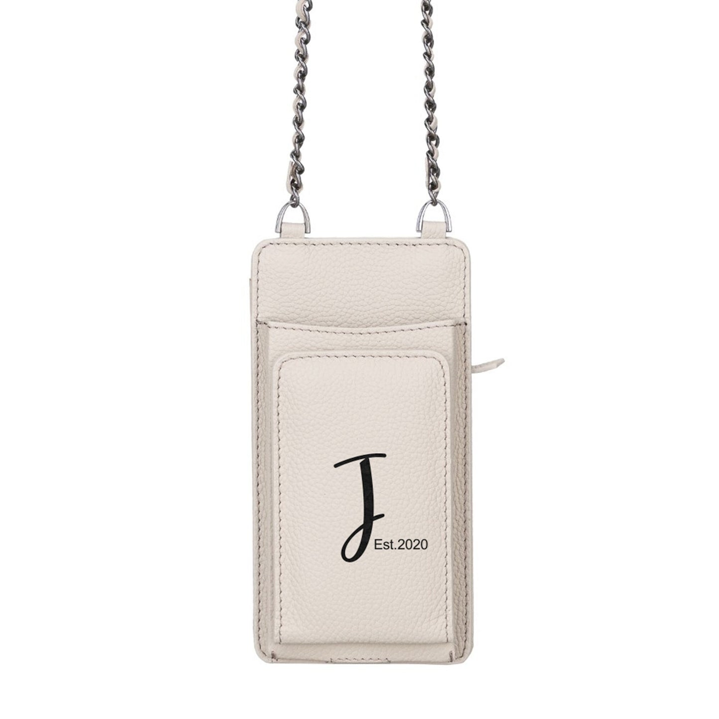 Personalized Mobile Phone Bag, Genuine Leather Crossbody Bags, RFID Protection, LHS0019