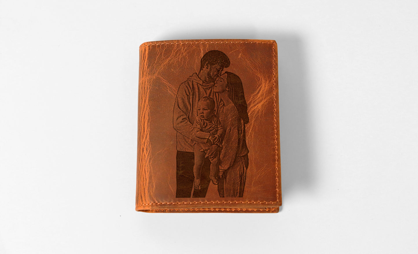 Custom Genuine Leather Wallet for Men, Personalized Gift Ideas, LHB004