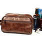 Engraved Men's Travel Dopp Kit, Personalized Vegan Leather Toiletry Bag, LHG009