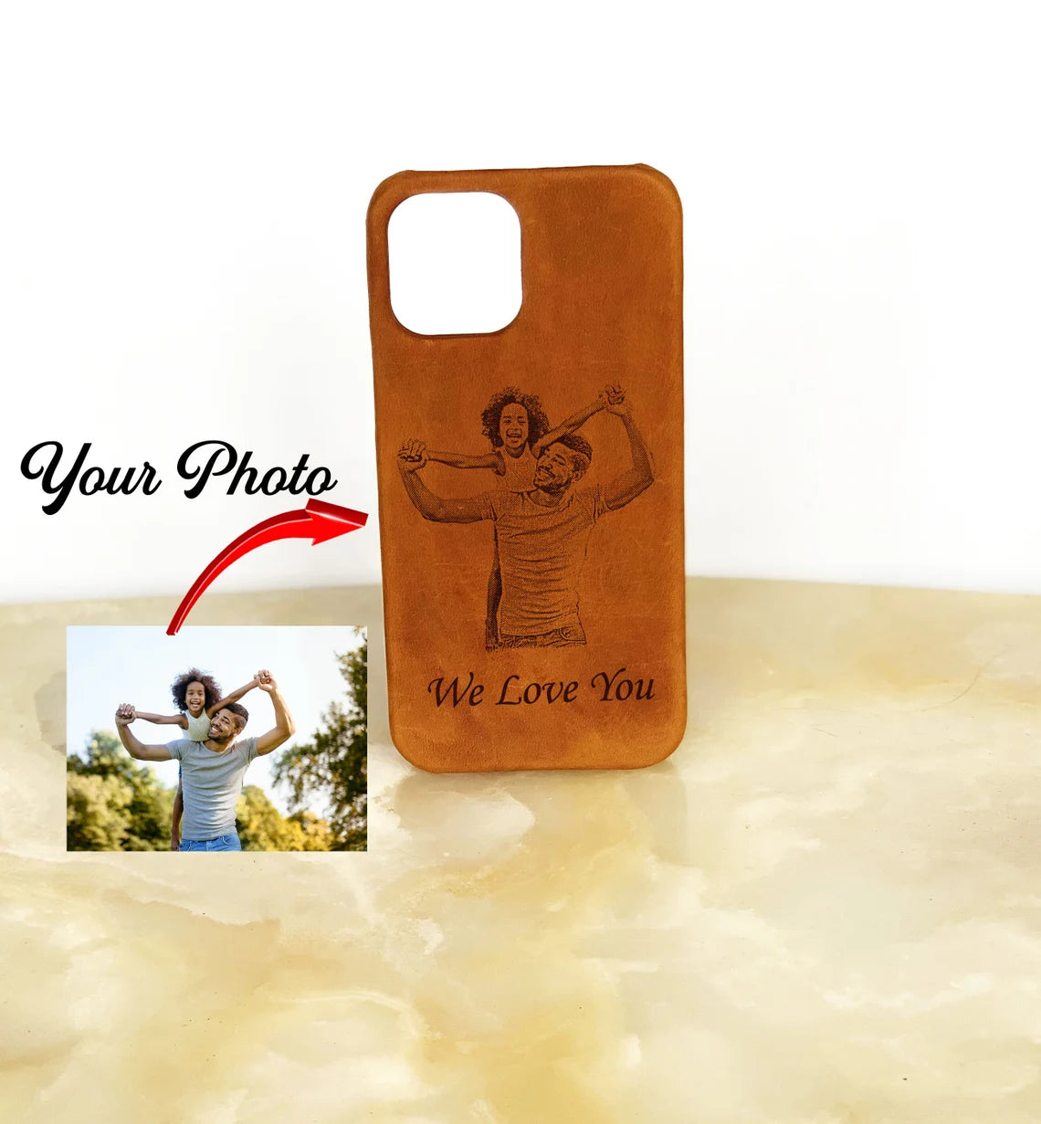 Bridesmaid Gifts, 12 Pro Max iPhone Case With Photo Personalized Leather Cover, iPhone 12/12 Pro/12 Pro Max/12 Mini/11 Pro/ 11 Pro Max Case