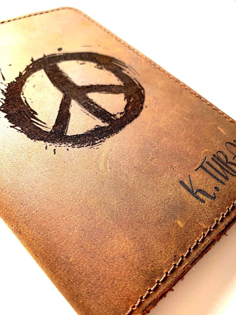 Personalized Leather Passport Cover, Engraved Passport Holder, Passport Case, 3rd Anniversary Leather Gifts, Passport Sleeve Wallet