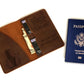 Personalized Leather Passport Cover, Engraved Passport Holder, Passport Case, 3rd Anniversary Leather Gifts, Passport Sleeve Wallet