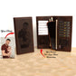 Engraved Men Clutch Bag Large Capacity Personalized Genuine Leather Men Wallets Cell Phone Pocket Business Long Purse Male LHL005