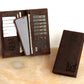 Personalized Clutch Bag Engraved Genuine Leather Long Unisex Wallet, RFID Protected Handbag, LHL005