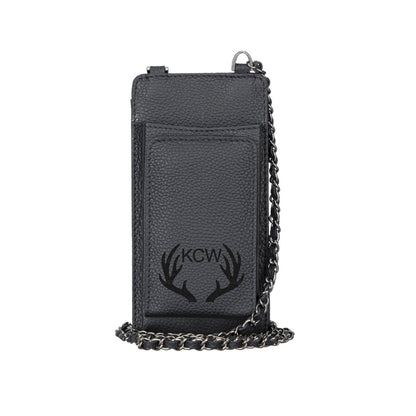 Mobile Phone Case Wallet 2 in 1 Shoulder Bag, RFID Protection Genuine Leather Bag Crossbody Bag, LHS0019